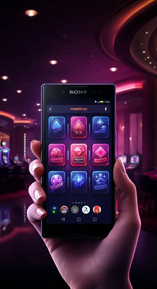 Een sfeervol beeld van de lobby van Trueluck Casino met diverse gokkasten en live tafels, benadrukkend het uitgebreide spelaanbod.